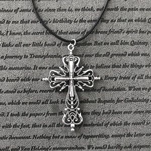 Silver Jesus Cross Hippie Boho Pendant Necklace